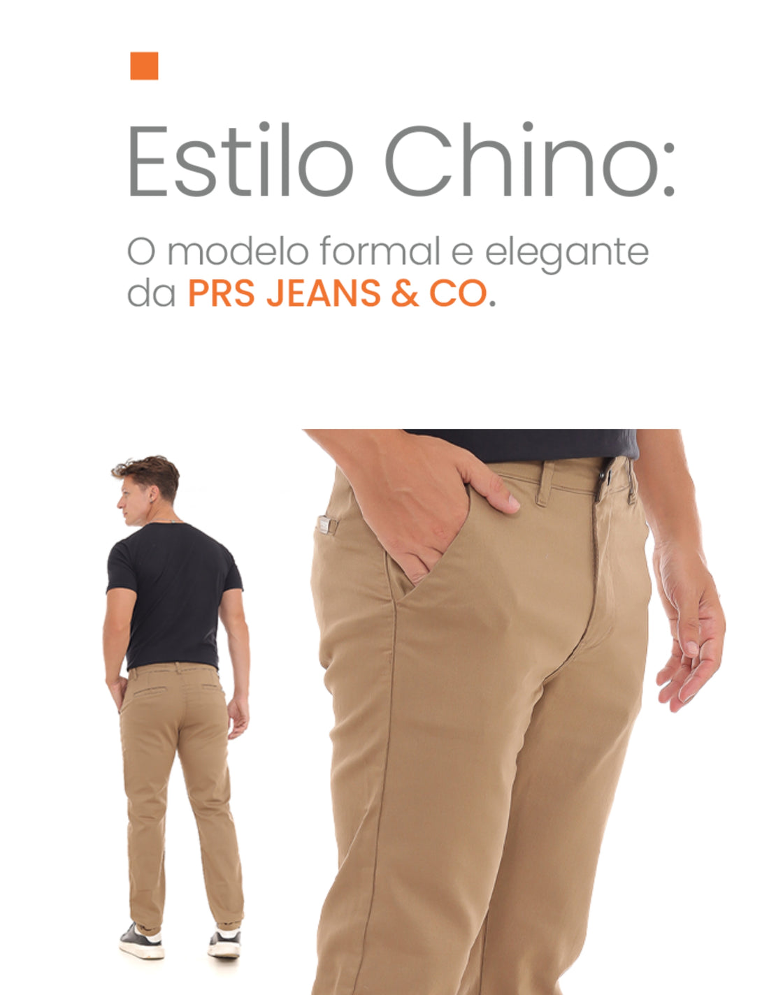 Descubra a Elegância Casual com a Calça Chino Masculina PRS JEANS!