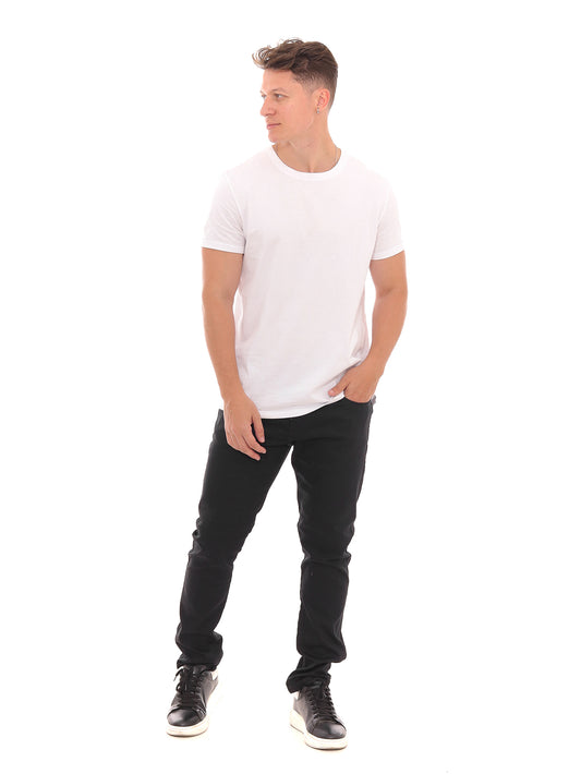 Calça Sarja Preta Skinny PRS