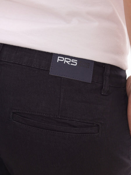 Calça Jeans PRS Sport Fino Preta Sem Bolso Celular