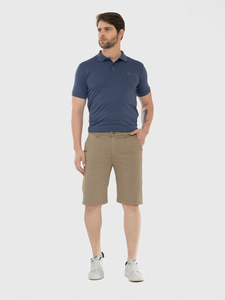 Bermuda Sarja Bege Sport Fino