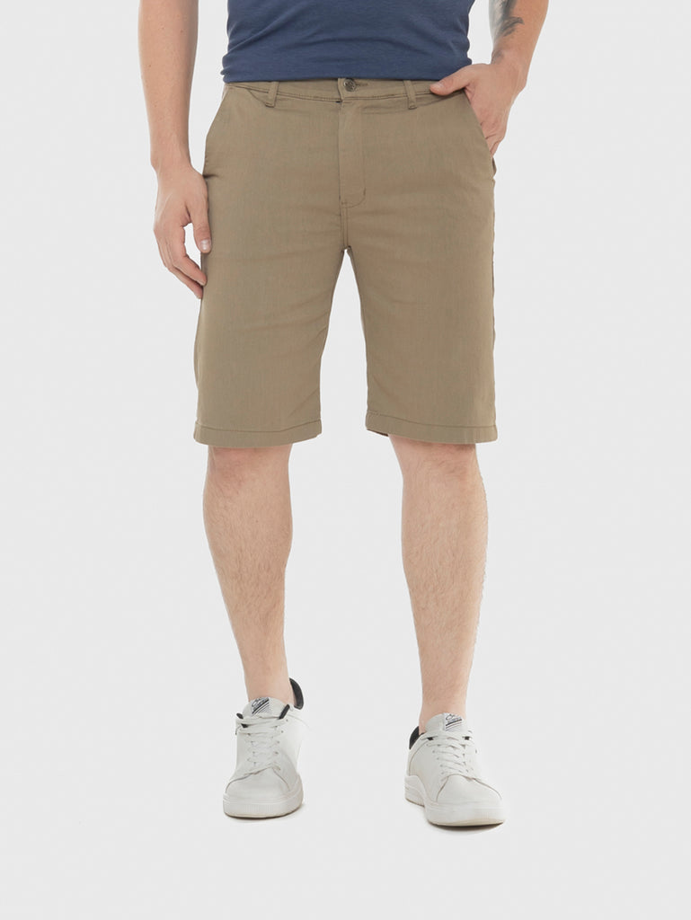 Bermuda Sarja Bege Sport Fino