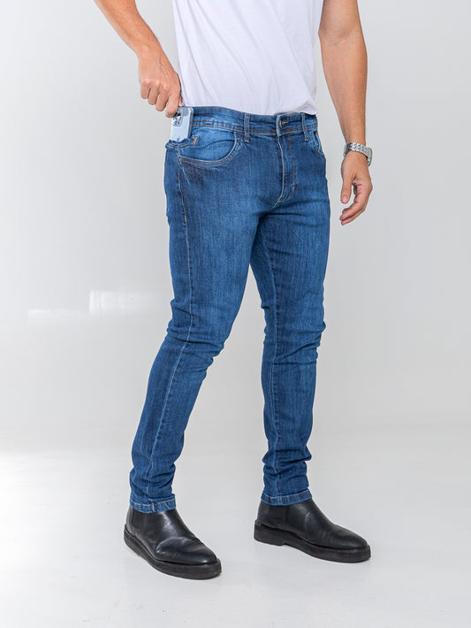 Calça Jeans PRS Skinny Basic Com Bolso Celular