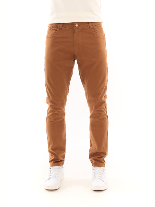 Calça sarja ocre skinny PRS