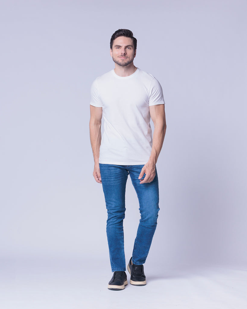 Calça Jeans PRS Skinny Com Bolso Celular