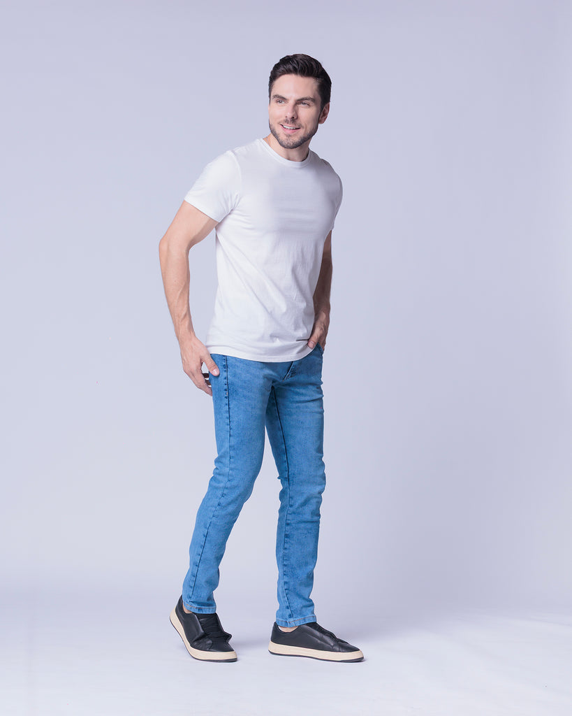 Calça Jeans PRS Skinny Com Bolso Celular