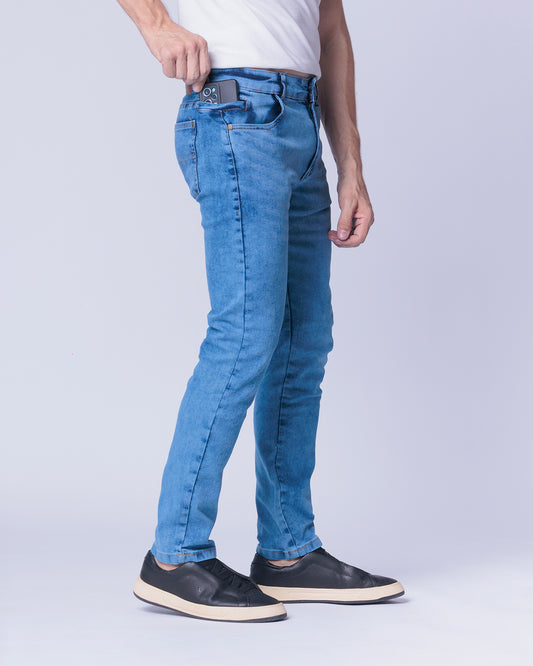 Calça Jeans PRS Skinny Com Bolso Celular