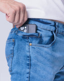 Calça Jeans PRS Skinny Com Bolso Celular