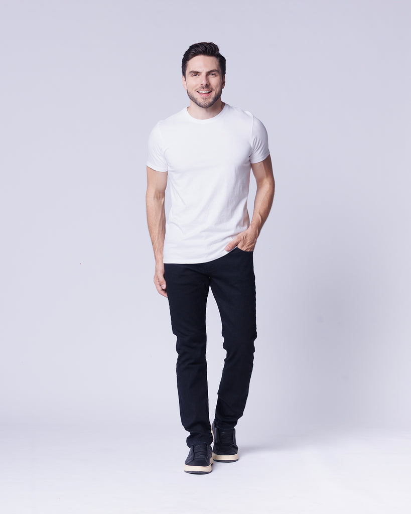 Calça Jeans PRS Preta Lisa Skinny