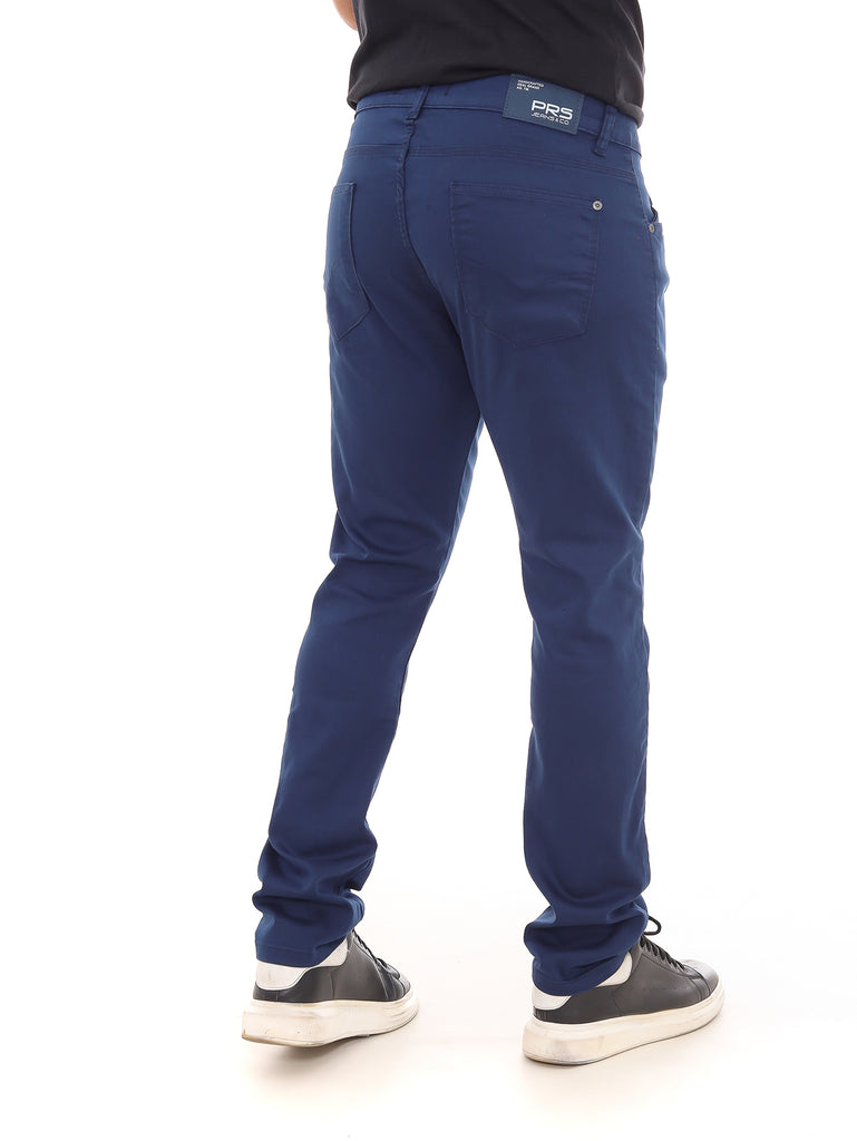 Calça Sarja PRS Skinny Azul Cobalto Sem Bolso Celular