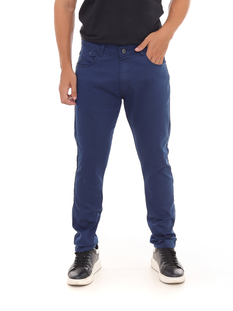 Calça Sarja PRS Skinny Azul Cobalto Sem Bolso Celular