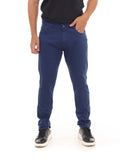 Calça Sarja PRS Skinny Azul Cobalto Sem Bolso Celular