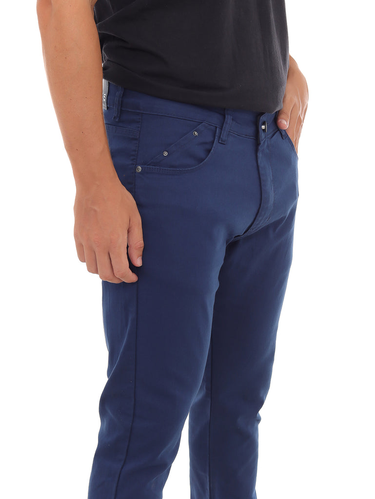 Calça Sarja PRS Skinny Azul Cobalto Sem Bolso Celular