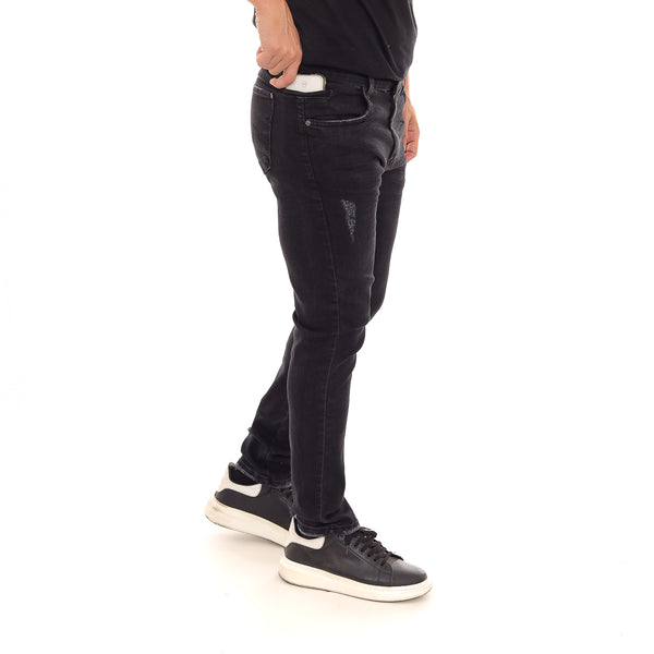 Calça Jeans PRS Black Denim Com Bolso Celular