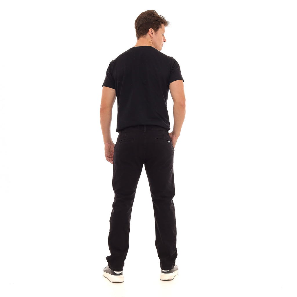 Calça masculina esporte fino, preta, 100% algodão modelo tradicional de  ótima qualidade em promoção