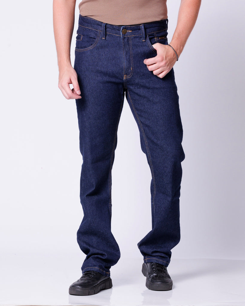 Calça Jeans Cowboy Masculina Country com Bolso Celular Azul