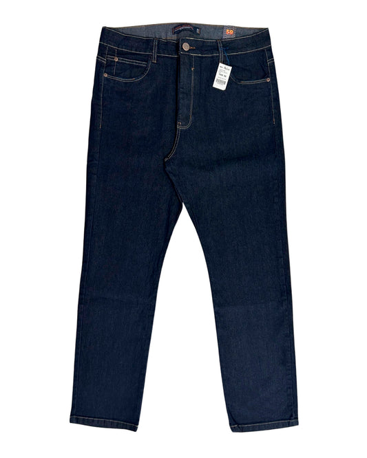 Calça Jeans Plus Size Masculina Tradicional Escura