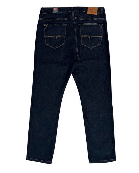 Calça Jeans Plus Size PRS Escura Sem Bolso Celular