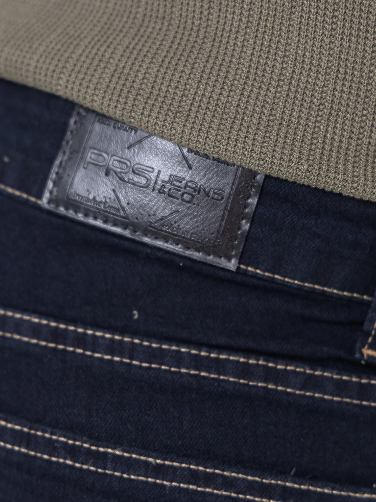 Calça Jeans PRS Skinny Escura Com Bolso Celular