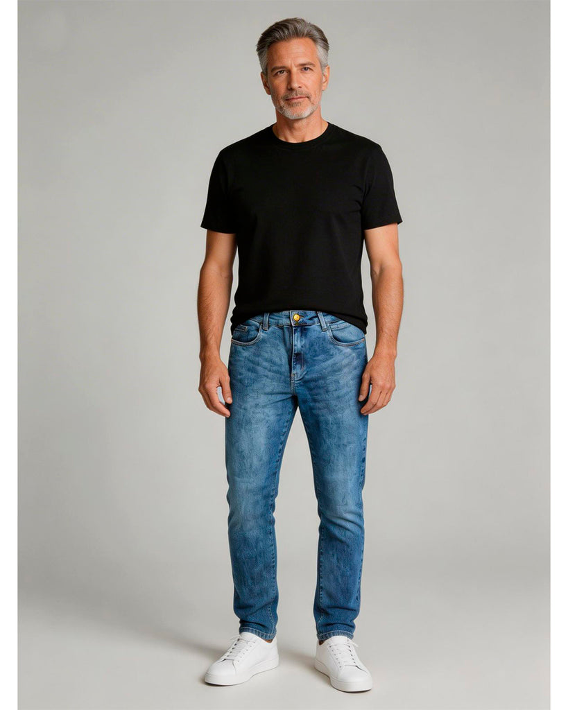 Calça Jeans PRS Skinny Com Bolso Celular
