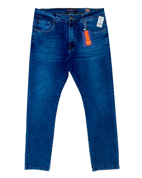 Calça Jeans Plus Size PRS Azul Jeans Sem Bolso Celular