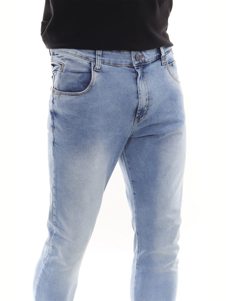 Calça Jeans PRS Skinny Blue Sky Com Bolso Celular