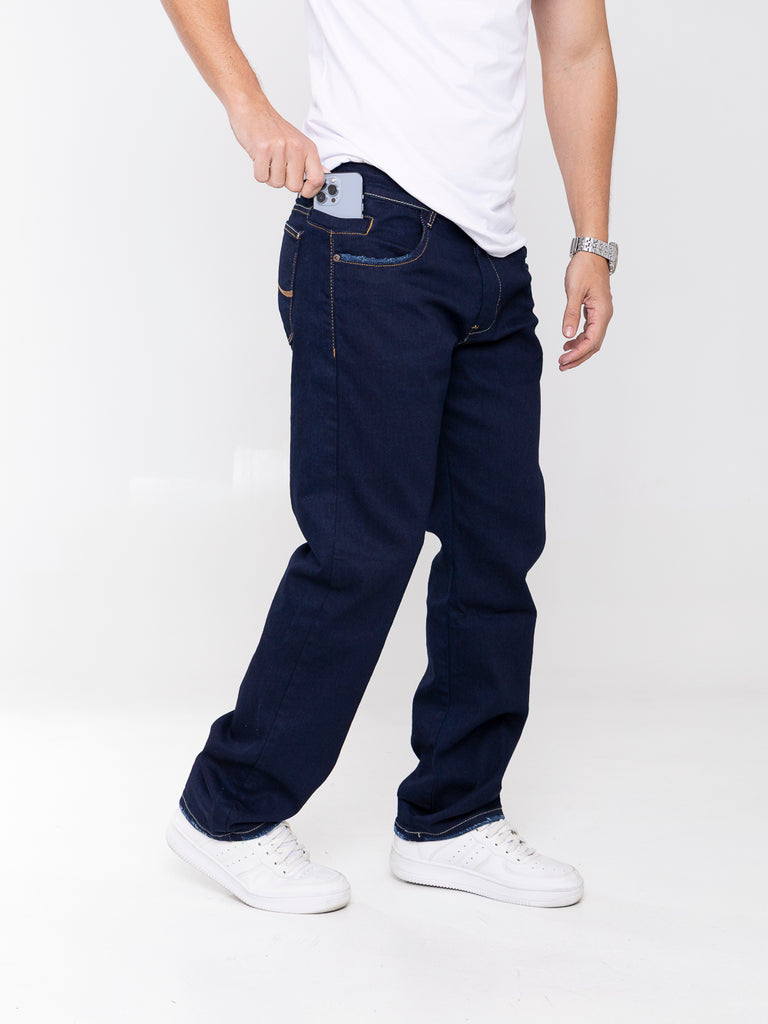 Calça Jeans PRS Comfort Amaciado Puídos Com Bolso Celular