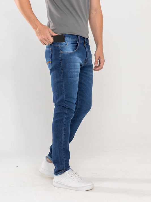 Calça Jeans PRS Skinny Original Blue Denim Com Bolso Celular