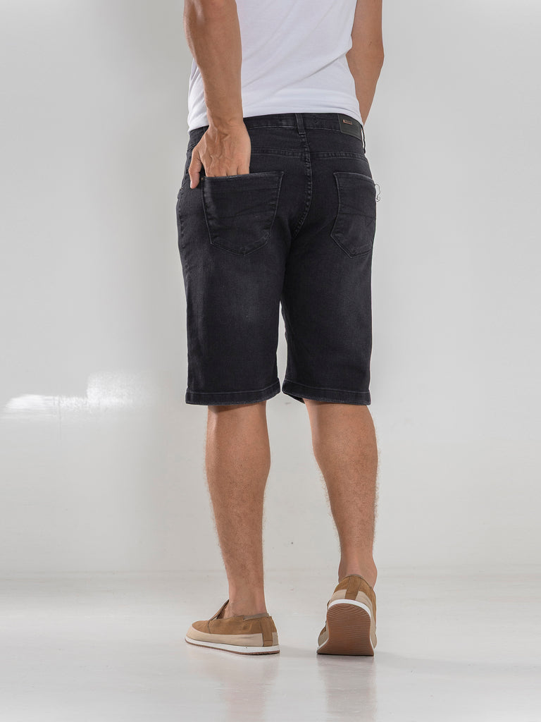 Kit Bermuda Jeans Azul e Preta