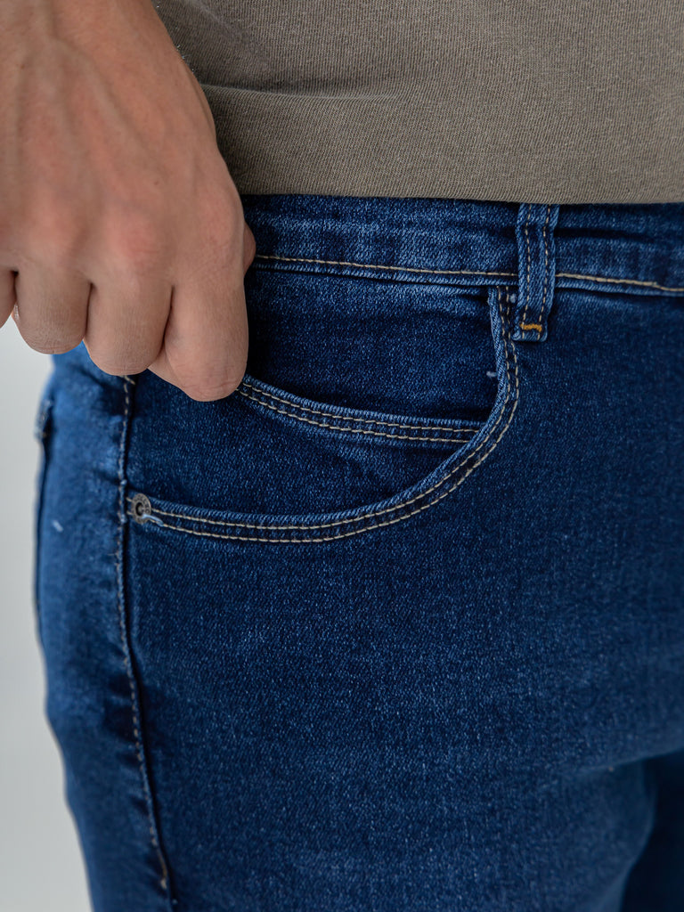 Calça Jeans PRS Skinny Azul Básica