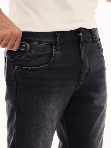 Calça Jeans PRS Comfort All Black Com Bolso Celular
