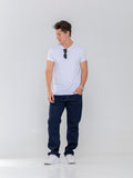 Calça Jeans PRS Comfort Amaciado Puídos Com Bolso Celular