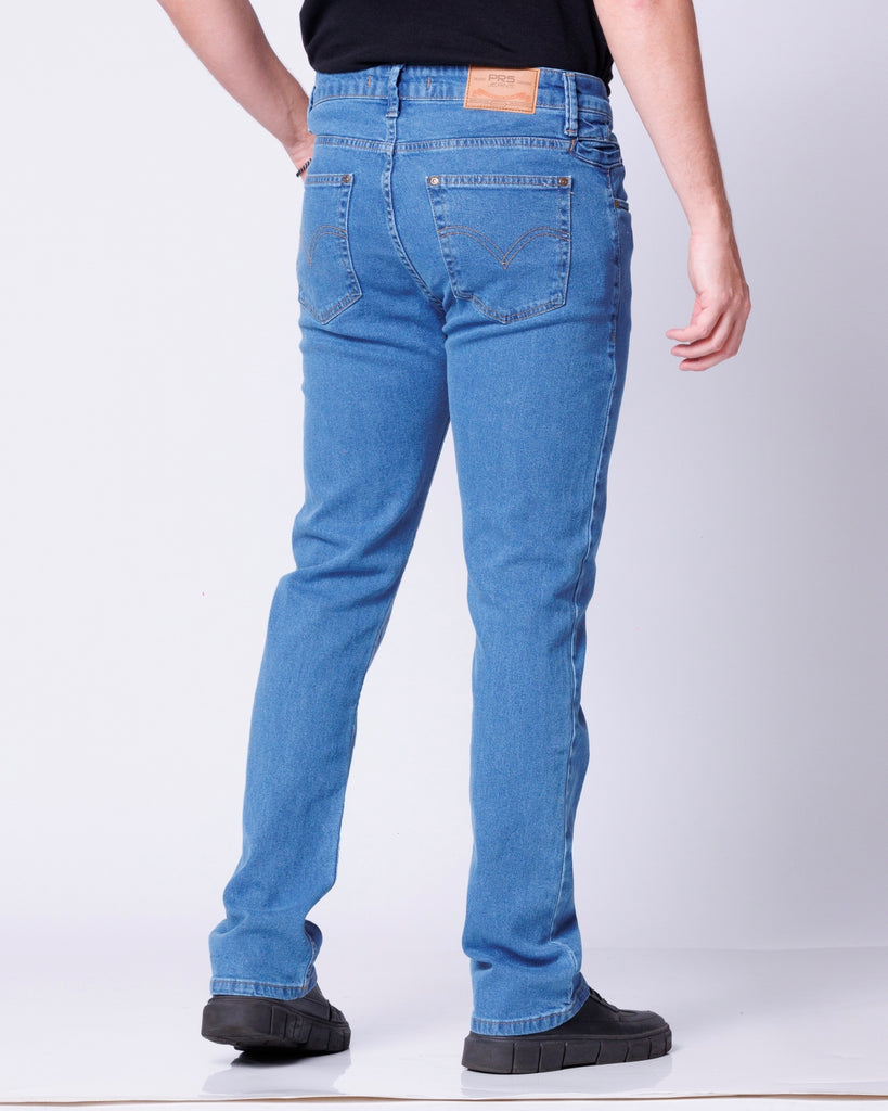 Calça Jeans Cowboy Masculina Country com Bolso Celular Azul Clara