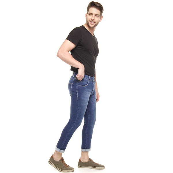 Calça Jeans PRS Super Skinny Moletom Com Bolso Celular