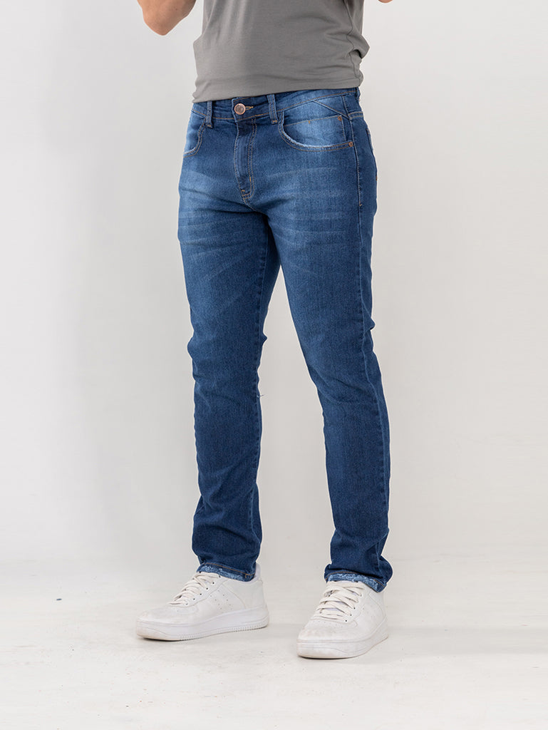 Calça Jeans PRS Skinny Original Blue Denim Com Bolso Celular