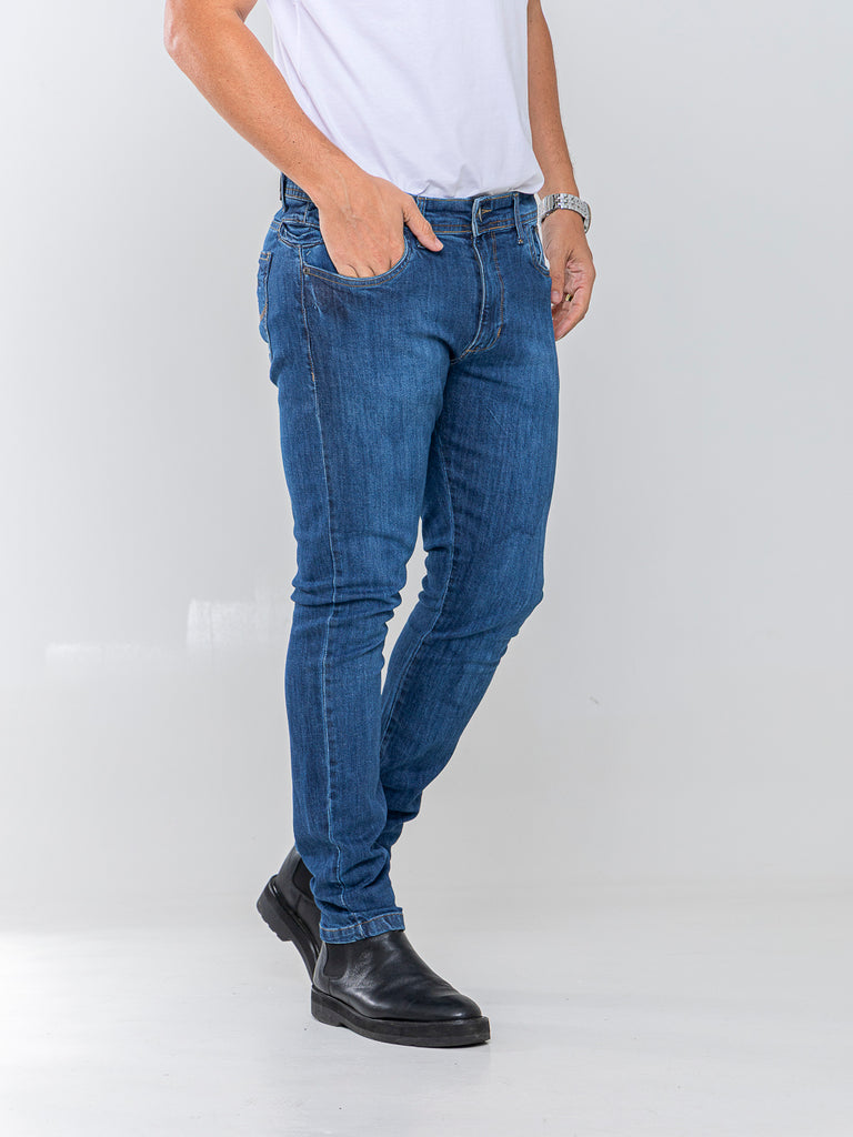 Calça Jeans PRS Skinny Basic Com Bolso Celular