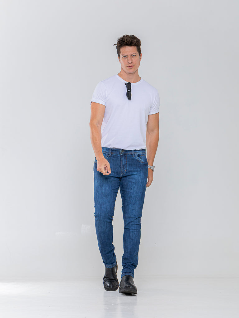 Calça Jeans PRS Skinny Basic Com Bolso Celular