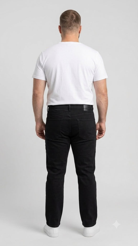 Calça Jeans Preta Plus Size PRS