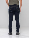 Calça Jeans PRS Skinny Escura Com Bolso Celular