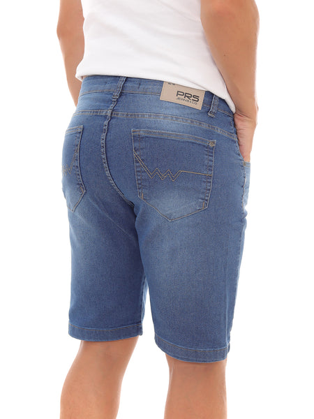 Bermuda Jeans PRS Basic Sem Bolso Celular