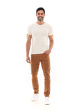 Calça Sarja PRS Skinny Ocre Sem Bolso Celular