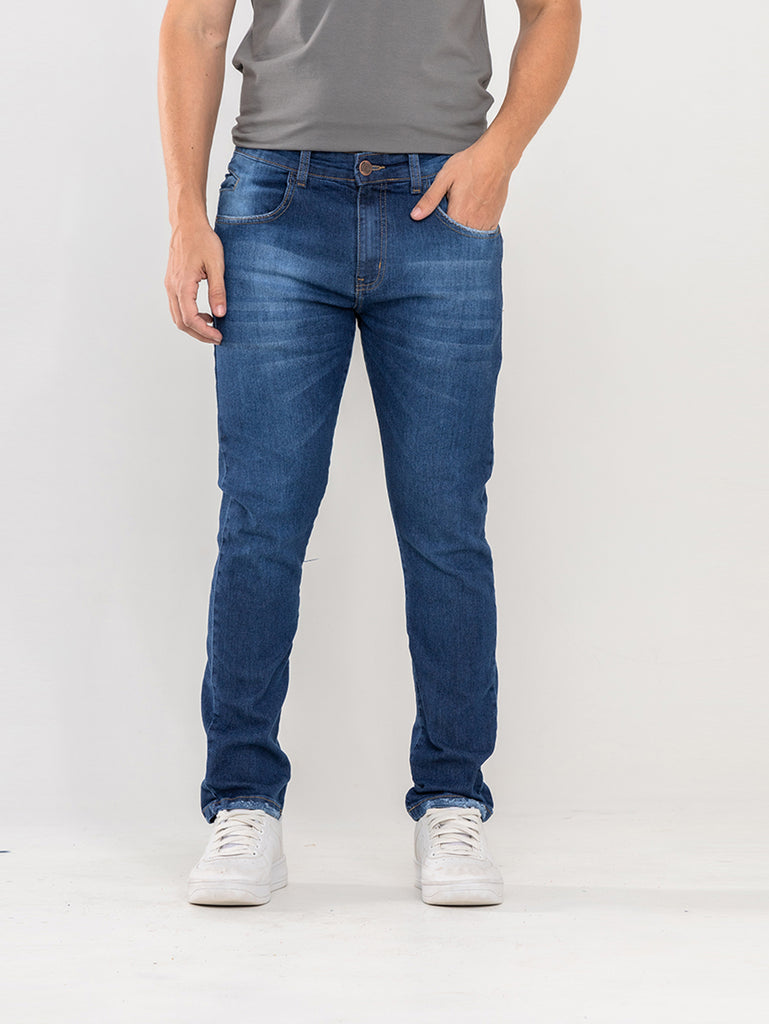 Calça Jeans PRS Skinny Original Blue Denim Com Bolso Celular