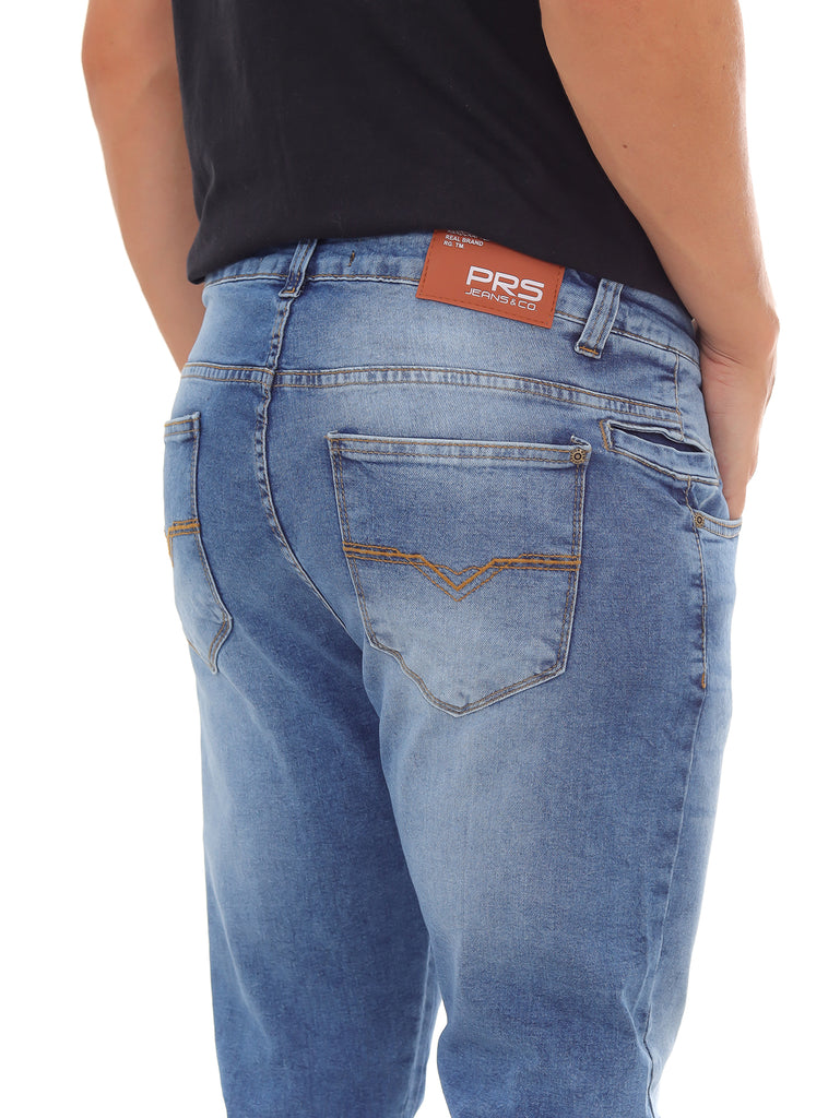 Calça Jeans PRS Skinny Blue Stone Com Bolso Celular