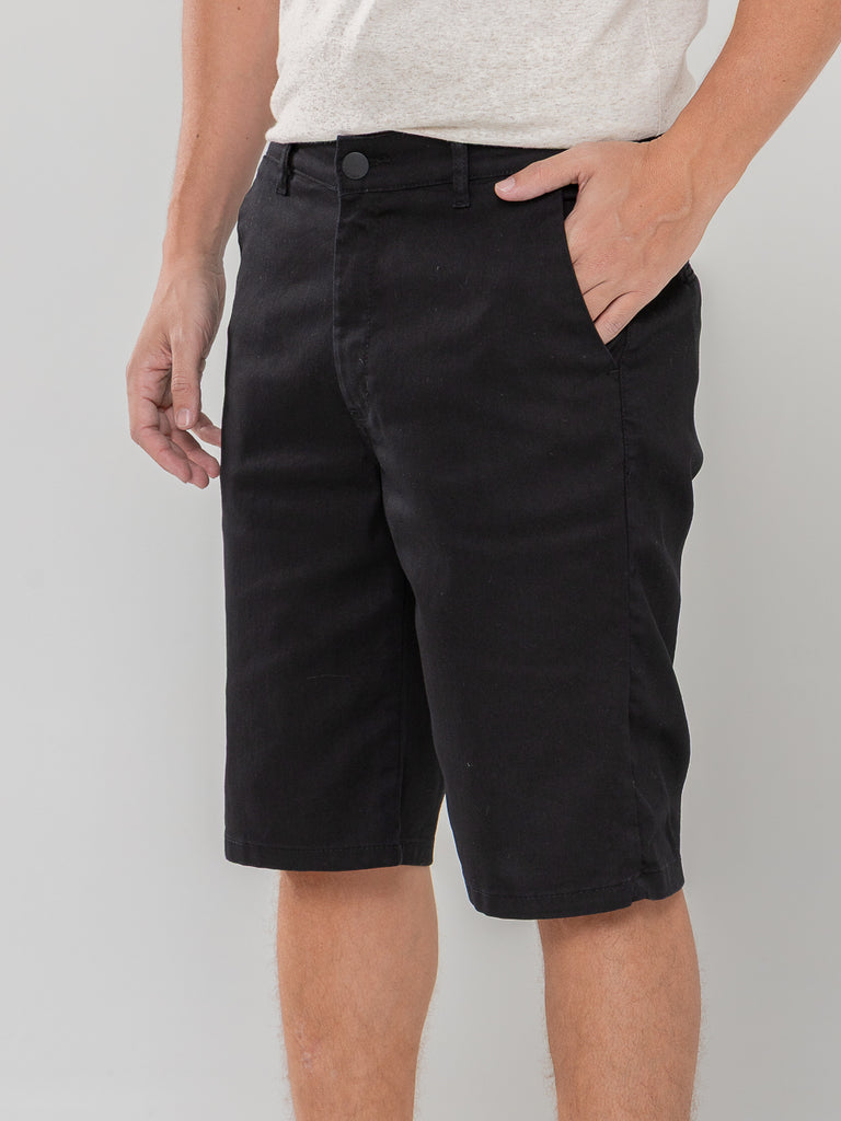 Bermuda Sarja Preta Sport Fino