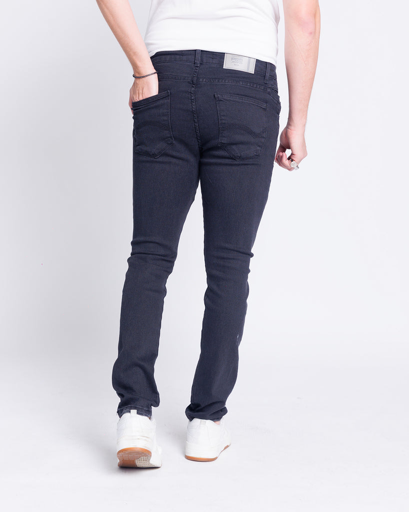 Calça Jeans PRS Skinny Preta Com Bolso Celular