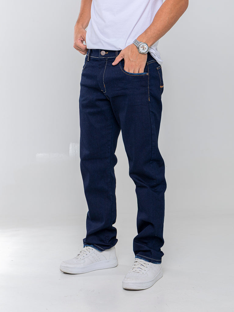 Calça Jeans PRS Comfort Amaciado Puídos Com Bolso Celular