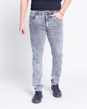 Calça Jeans PRS Skinny Black Marmorizada Com Bolso Celular