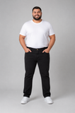 Calça Jeans Preta Plus Size PRS