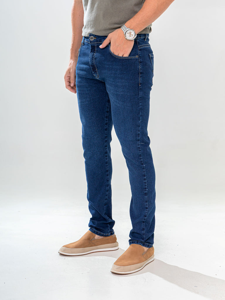 Calça Jeans PRS Skinny Azul Básica