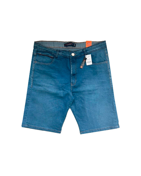 Bermuda Jeans Plus Size PRS Sem Bolso Celular