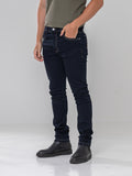 Calça Jeans PRS Skinny Escura Com Bolso Celular